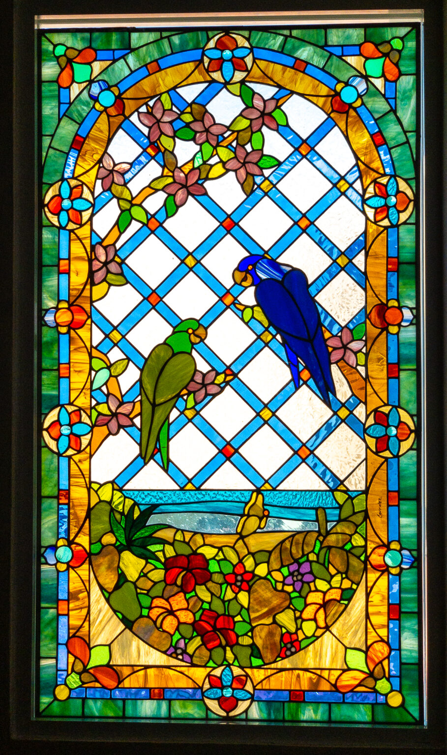 beautiful-stained-glass-art-puerto-morelos-vacation-rentals