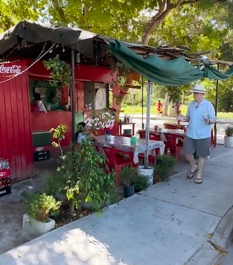 Tiff in the colonia of Puerto Morelos.