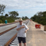 Tiff at the Maya train