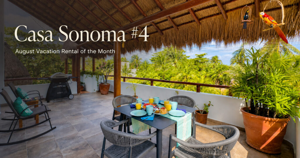 Casa Sonoma #4 private treetop patio, August Vacation Rental of the Month